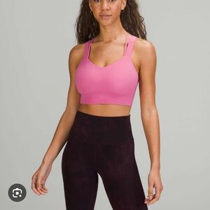 Lululemon Like A Cloud Longline D/DD Bra - Pink Blossom